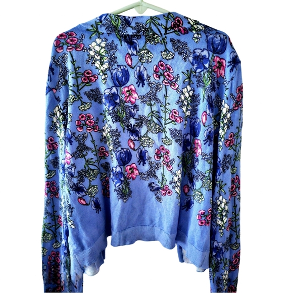 Talbots Floral Open Cardigan (Size S) - Picture 2 of 5